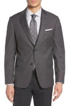 Men's John W. Nordstrom Traditional Fit Microprint Wool Sport Coat S - Black