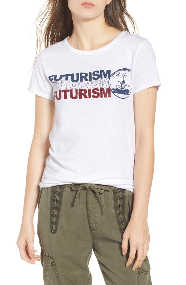 Women's Pam & Gela Futurism Basic Tee - White