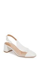 Women's Aquazzura Optic Clear Slingback Pump Us / 36eu - White