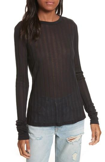 Women's Twenty Lookout Ribbed Crewneck Tee - Black