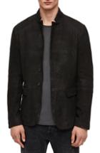 Men's Allsaints Brenton Regular Fit Leather Jacket - Black