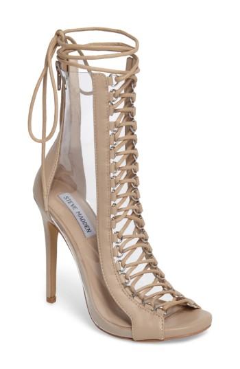 Women's Steve Madden Flash Lace-up Bootie M - Brown