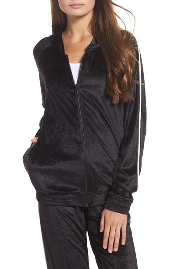 Women's Michael Lauren Perk Velour Zip Hoodie