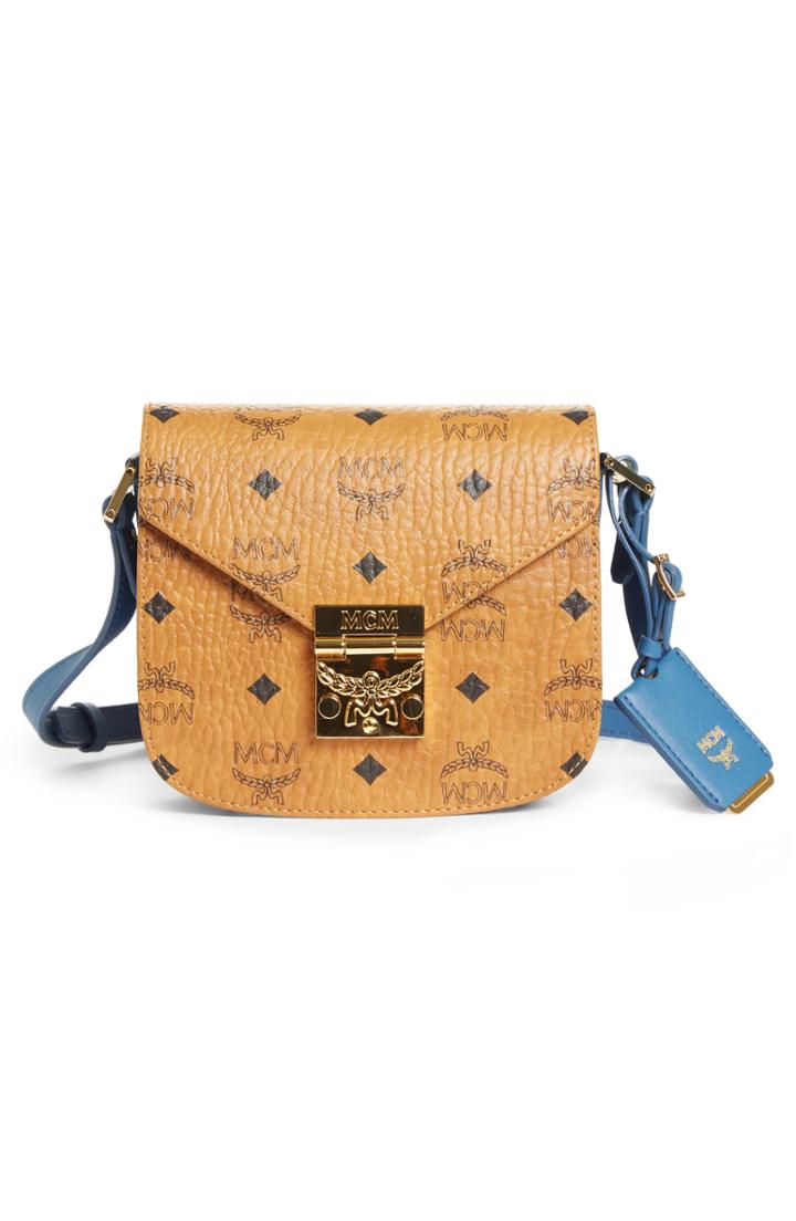 Mcm Visetos Mini Shoulder Bag - Brown