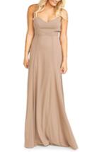 Women's Show Me Your Mumu Godshaw Chiffon Gown - Beige