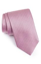 Men's Eton Herringbone Textured Silk Tie