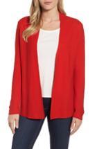 Women's Eileen Fisher Organic Cotton Cardigan, Size - Red