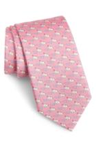 Men's Salvatore Ferragamo Gerry Print Silk Tie, Size - Pink