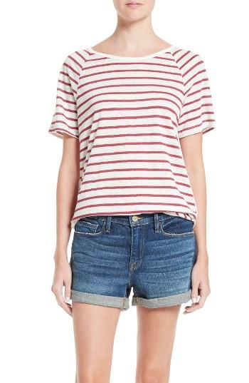 Women's Frame Stripe Dolphin Tee