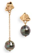 Women's Faris Black Pearl Drop Earrings