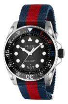 Men's Gucci Dive Nylon Strap Watch, 45mm