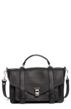 Proenza Schouler Medium Ps1+ Grainy Leather Satchel - Black