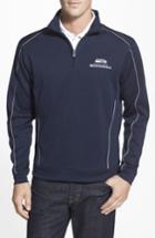 Men's Cutter & Buck Seattle Seahawks - Edge Drytec Moisture Wicking Half Zip Pullover