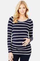 Women's Rosie Pope 'sylvie' Long Sleeve Maternity Tee - Blue