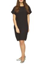 Women's Universal Standard Luxe Twill Sheath Dress Xs (10-12) - Black