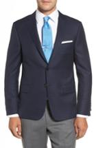 Men's Hickey Freeman Beacon Classic Fit Check Wool Sport Coat L - Blue