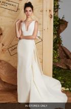 Women's Carolina Herrera Aubrey Silk Faille Column Gown, Size In Store Only - Ivory