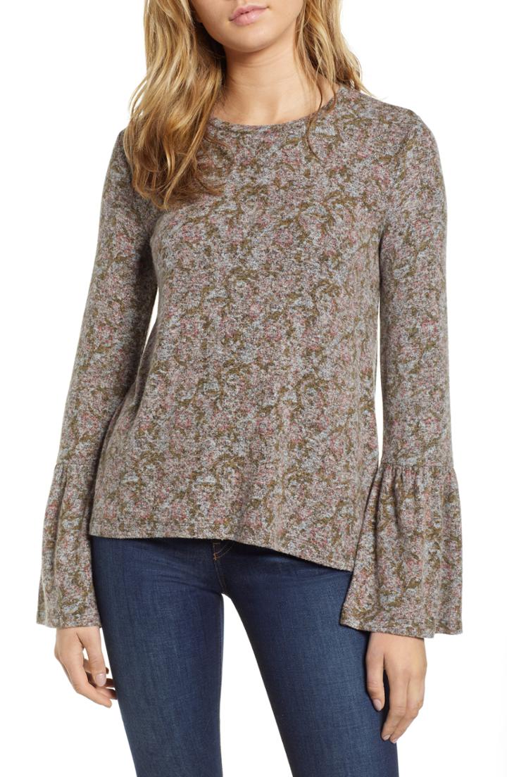 Women's Hinge Texture Stitch Sweater, Size - Blue