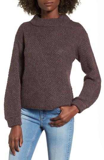 Women's Cotton Emporium Balloon Sleeve Pullover - Brown