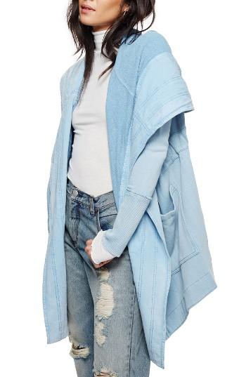 Women's Free People Brentwood Cotton Cardigan - Blue