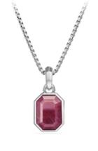 Women's David Yurman Cable Collectibles Emerald Cut Precious Stone Amulet