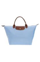 Longchamp 'medium Le Pliage' Nylon Tote - Blue/green