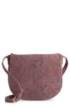 Sole Society Livvy Faux Leather Crossbody Saddle Bag - Red