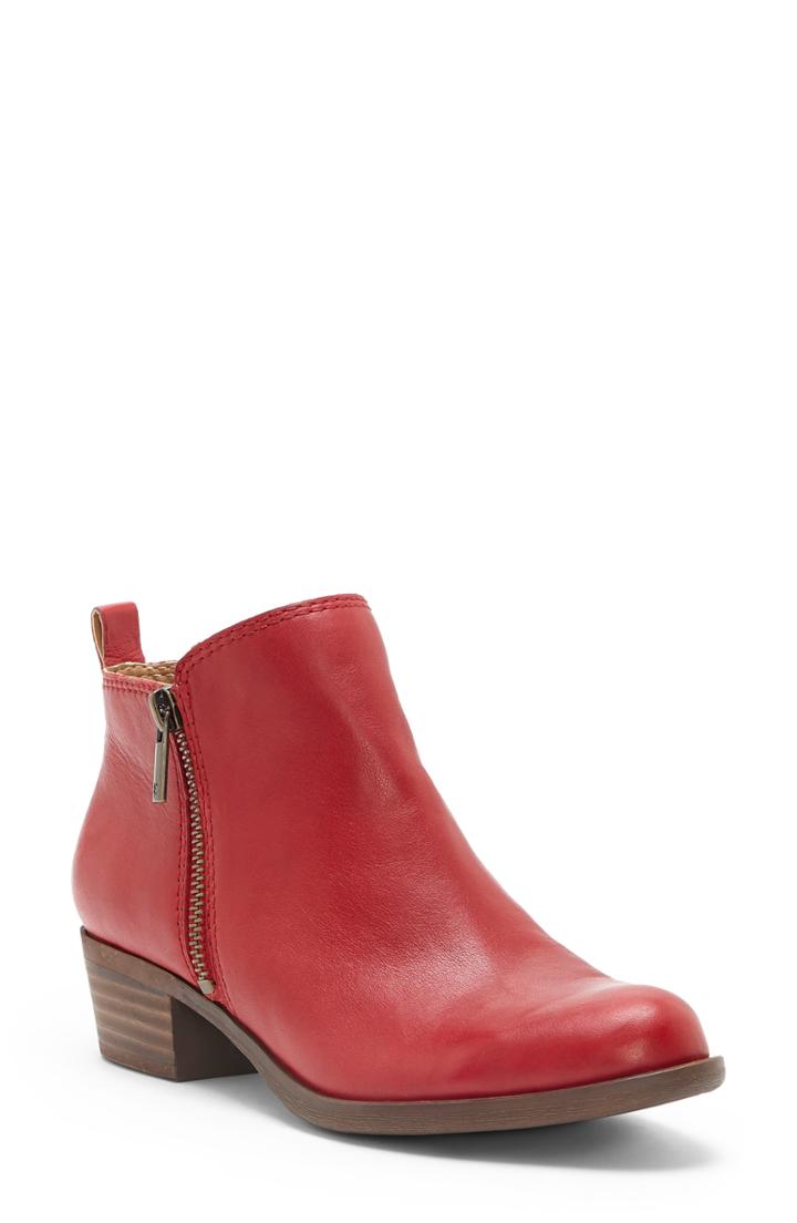 Women's Lucky Brand Basel Bootie M - Burgundy