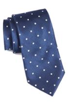 Men's Nordstrom Men's Shop Classic Dot Silk Tie, Size - Blue