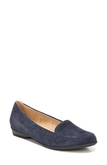 Women's Naturalizer 'saban' Leather Loafer M - Blue