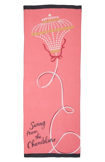 Women's Kate Spade New York Chandelier Print Scarf, Size - Pink