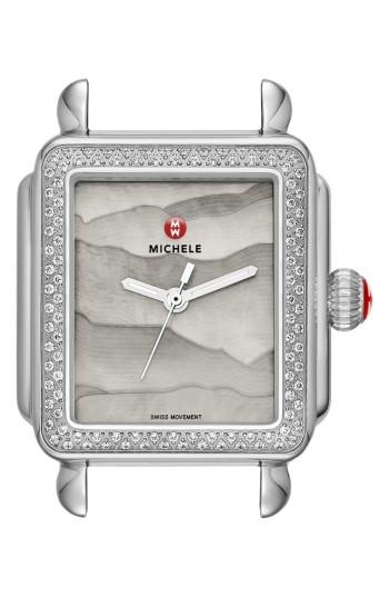 Women's Michele Deco Diamond Watch Head, 33mm X 3mm