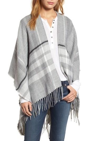 Women's Sole Society Plaid Fringe Wrap