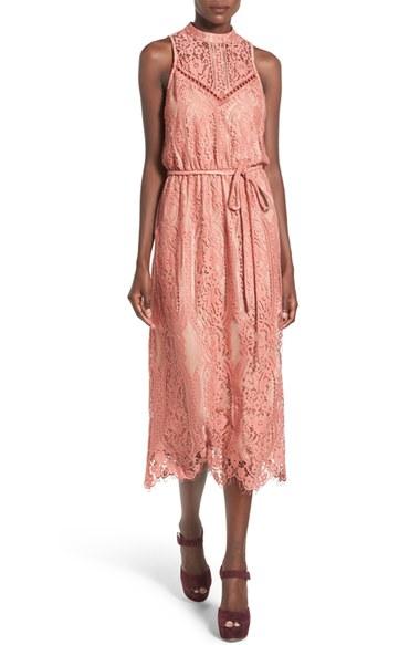 Women's Wayf 'portrait' Lace Midi Dress