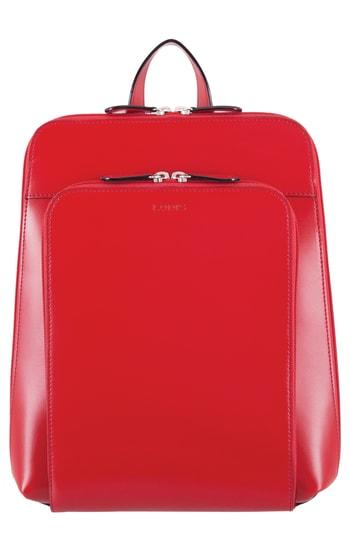 Lodis Los Angeles Ryder Rfid Leather Backpack - Red