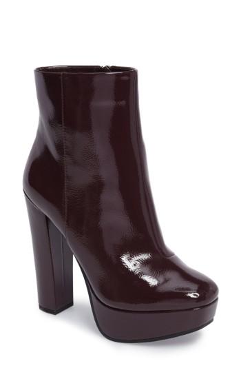 Women's Jessica Simpson Sebille Platform Bootie M - Burgundy