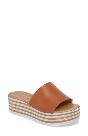 Women's Jslides Reesa Platform Slide Sandal Eu - Brown