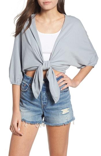 Women's Bp. Knit Dolman Topper, Size - Blue