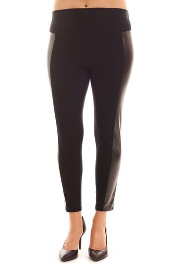 Women's Everly Grey Ella Faux Leather & Knit Maternity Leggings