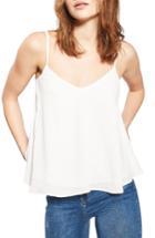Women's Topshop Rouleau Swing Camisole Us (fits Like 6-8) - Ivory