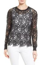 Women's Halogen Lace Pullover - Black