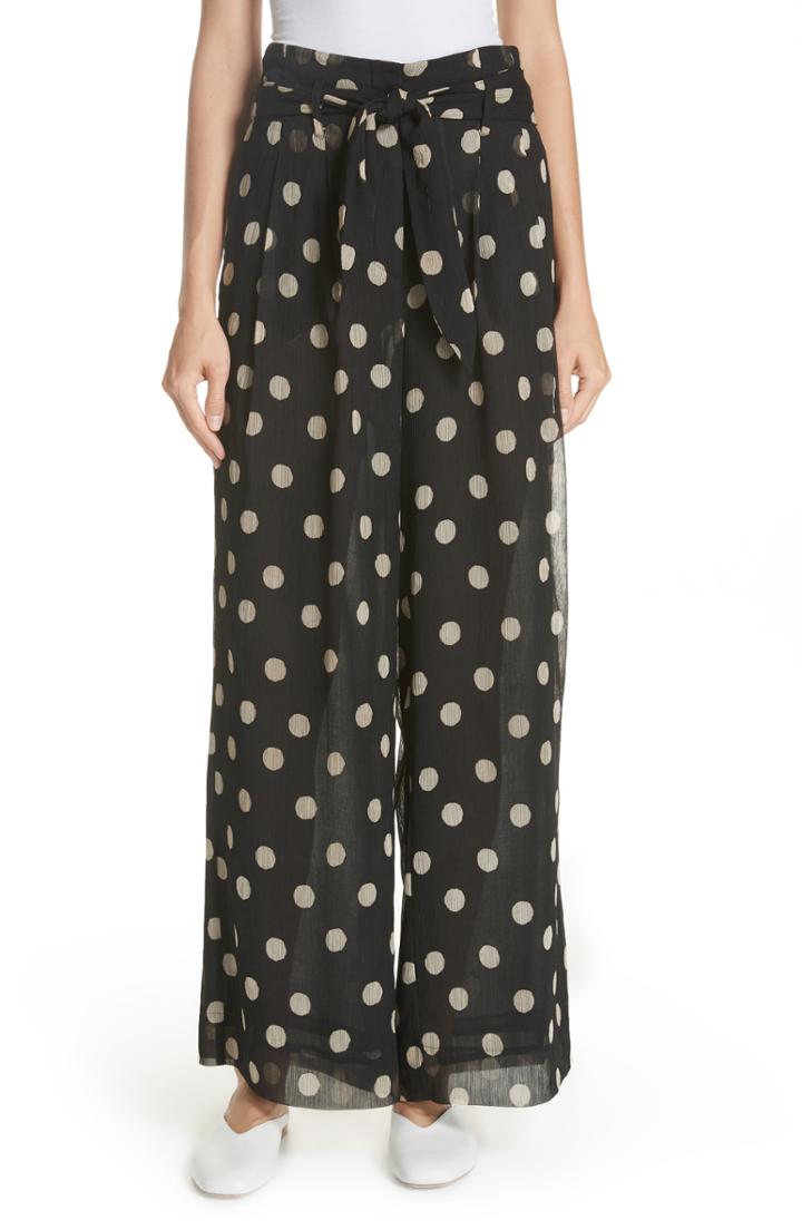 Women's Nanushka Nevada Polka Dot Chiffon Pants
