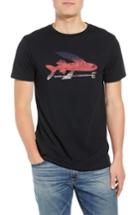 Men's Patagonia Flying Fish Organic Cotton T-shirt - Black