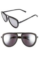 Women's Kendall + Kylie 53mm Aviator Sunglasses - Matte Black/ Shiny Black
