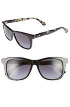 Women's Kate Spade New York Charmine 53mm Gradient Lens Sunglasses - Black Havana