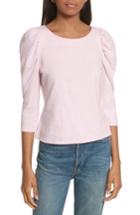 Women's La Vie Rebecca Taylor Ruched Sleeve Jersey Top - Pink