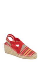 Women's Toni Pons 'tarbes' Espadrille Wedge Sandal Us / 35eu - Red