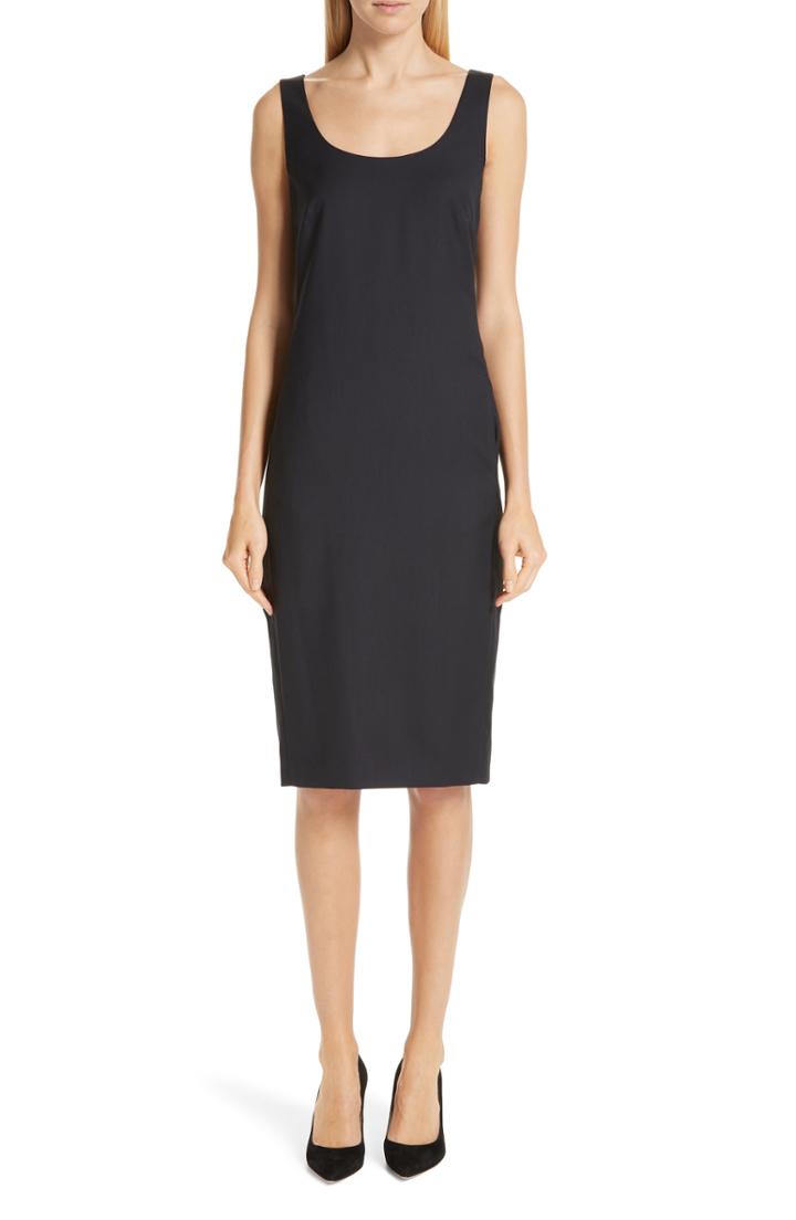 Women's Max Mara Pompei Wool Sheath Dress - Blue