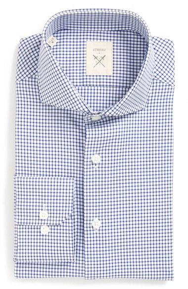 Men's Strong Suit 'espirit' Trim Fit Check Dress Shirt