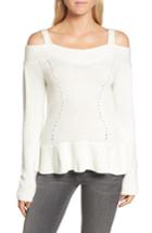 Women's Chelsea 28 Cold Shoulder Sweater, Size - Ivory